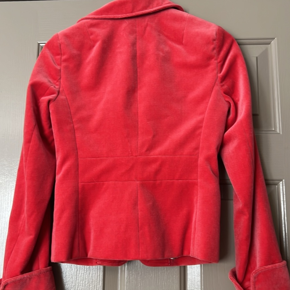 J. Crew Red Velvet Blazer - Picture 7 of 8